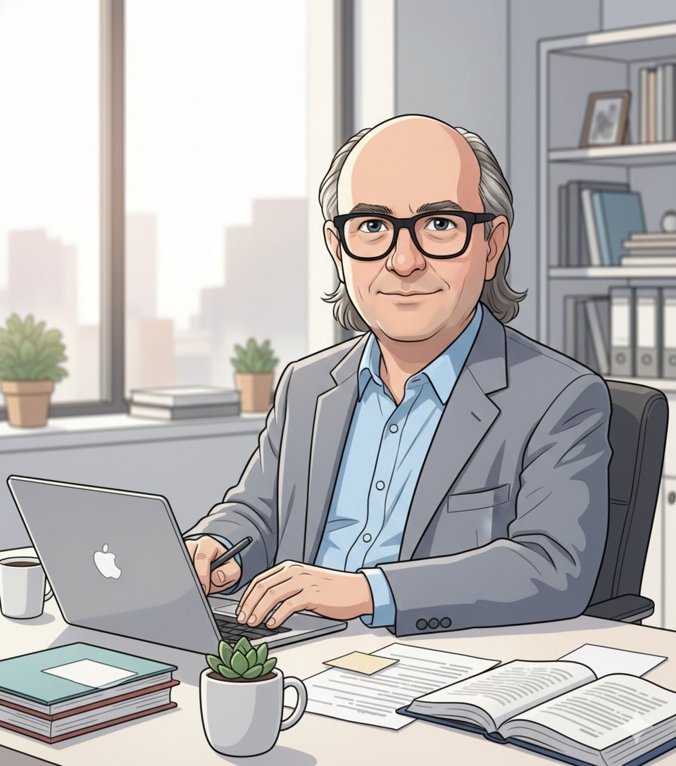 超写实现代商务男士办公肖像