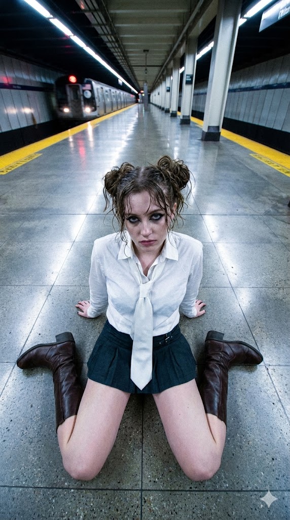 超广角镜头下的地铁废片美学