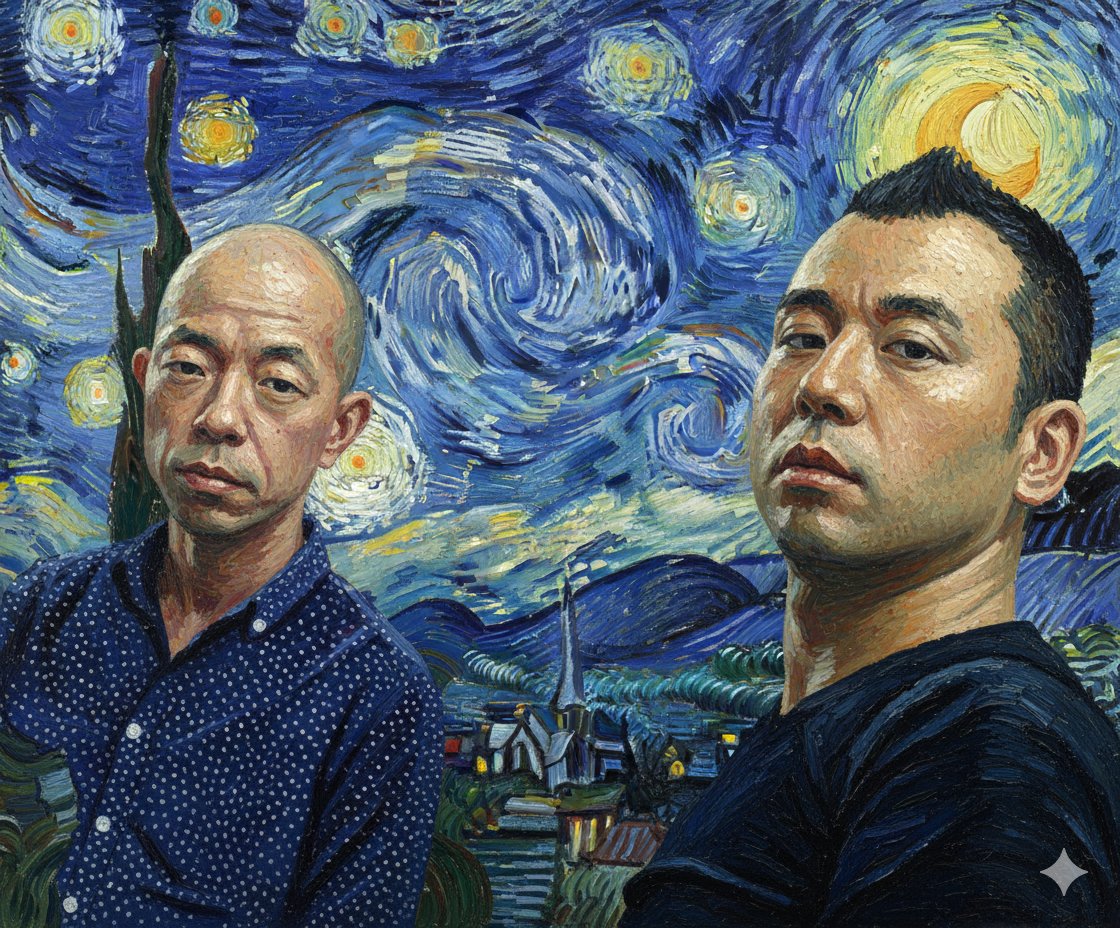 维京人变身梵高星月夜