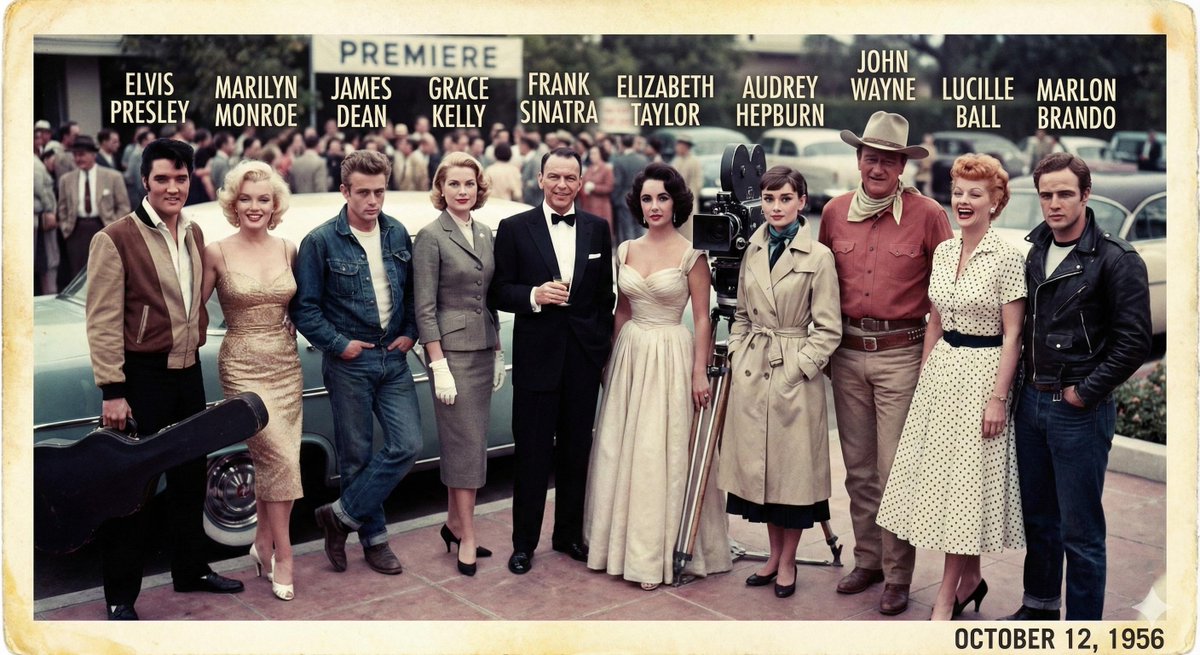 复古胶片里的五六年名人群像