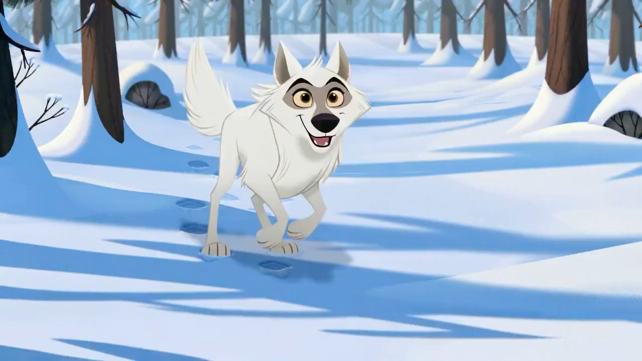 白狼与少女的冰雪奇幻冒险