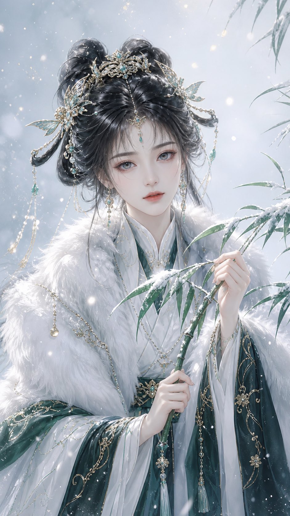 雪竹清梦中的仙侠女子