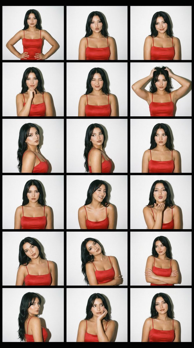 千禧红缎吊带少女复古胶片底片