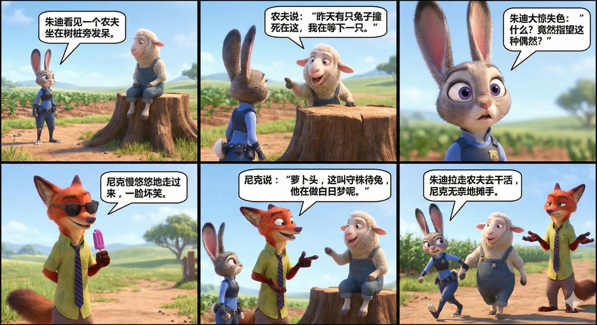 疯狂动物城版守株待兔