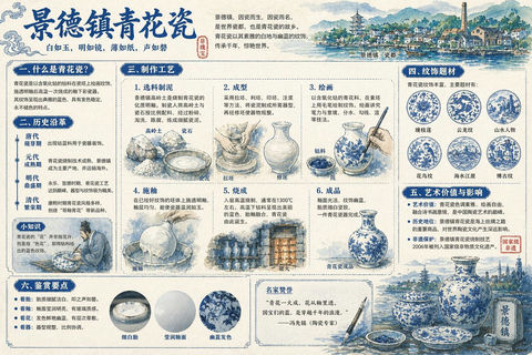 景德镇青花瓷解说图鉴