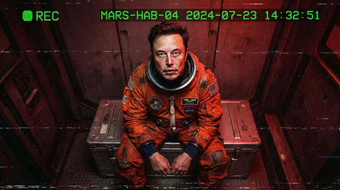 火星气闸监控：疲惫狂躁的马斯克