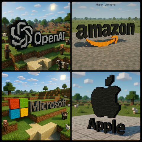 Minecraft风格像素标志重建 | catchmeta
