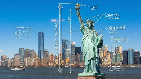 自由女神像建筑蓝图