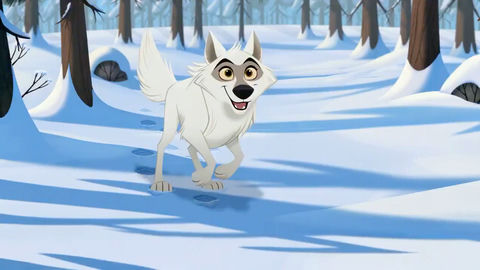 白狼与少女的冰雪奇幻冒险